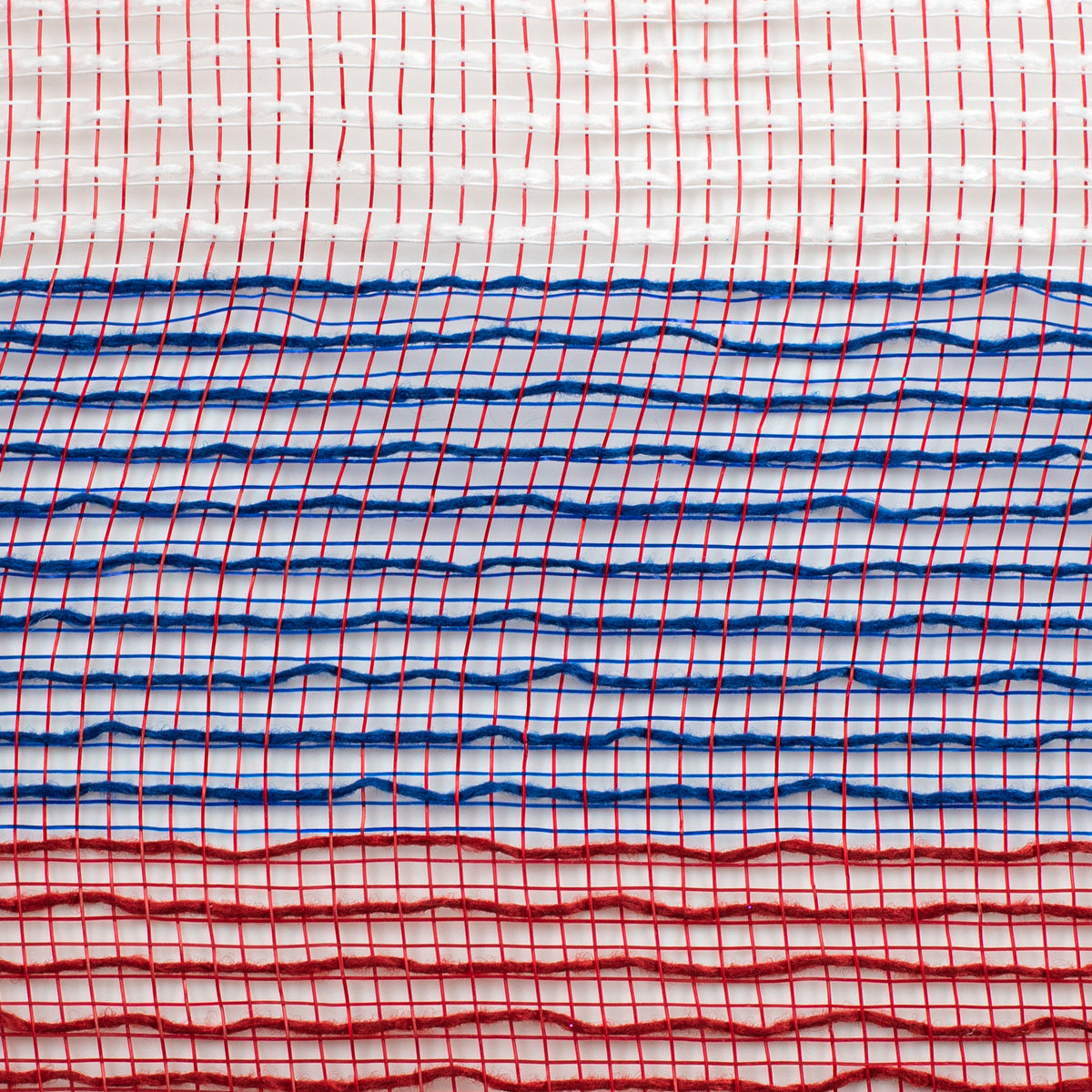 10" Wide Stripe Fabric Mesh: Red, White, Blue detail photo 3