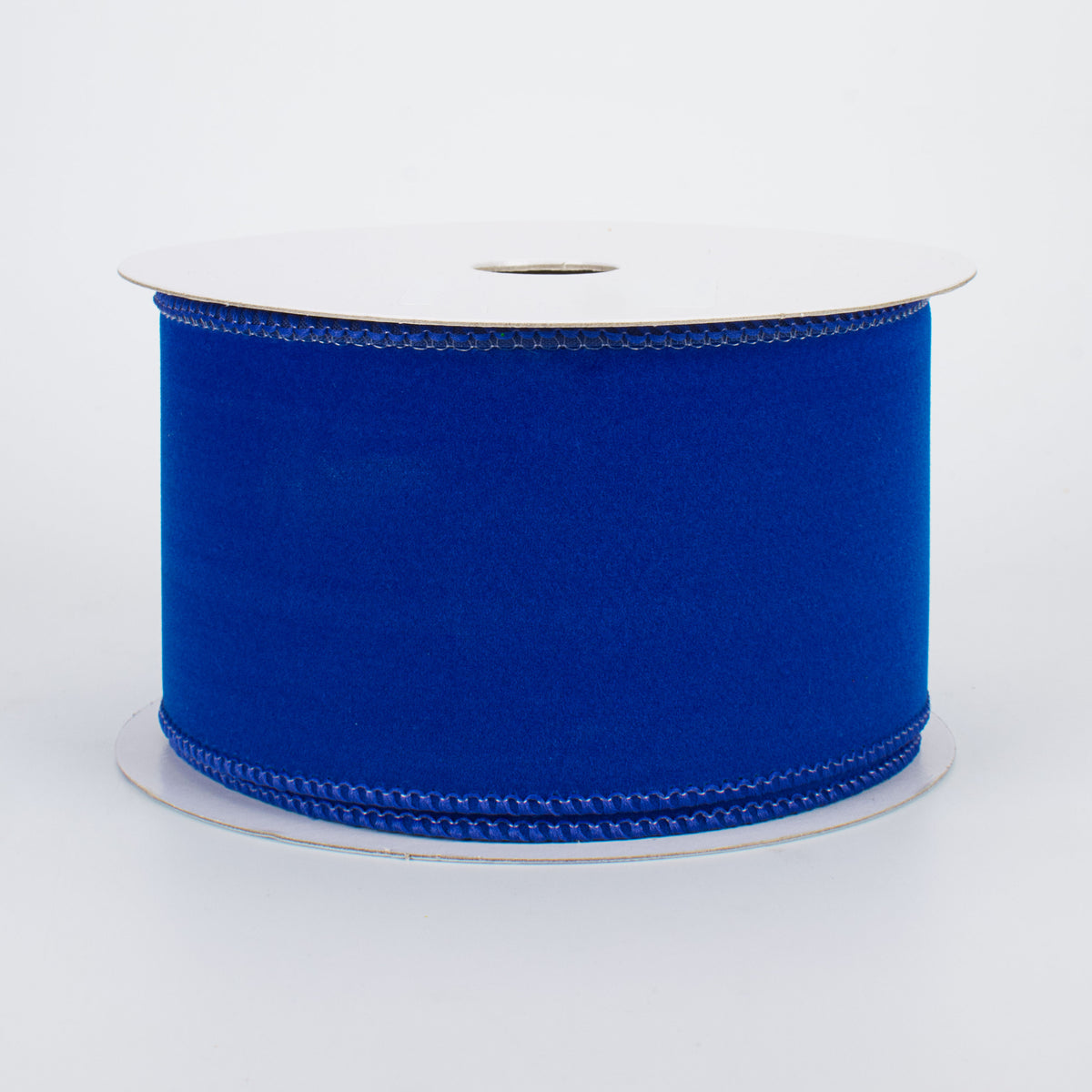 2.5" Wired Velvet Ribbon: Royal Blue (10 Yards)