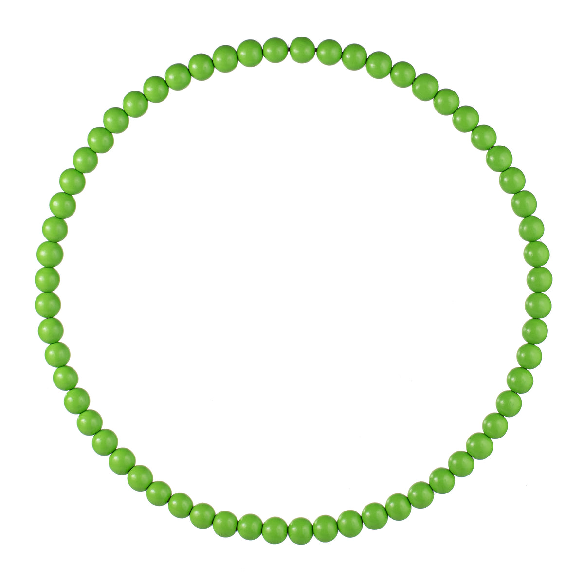 17.75" Wood Bead Wreath: Lime Green Item Number: MY103047