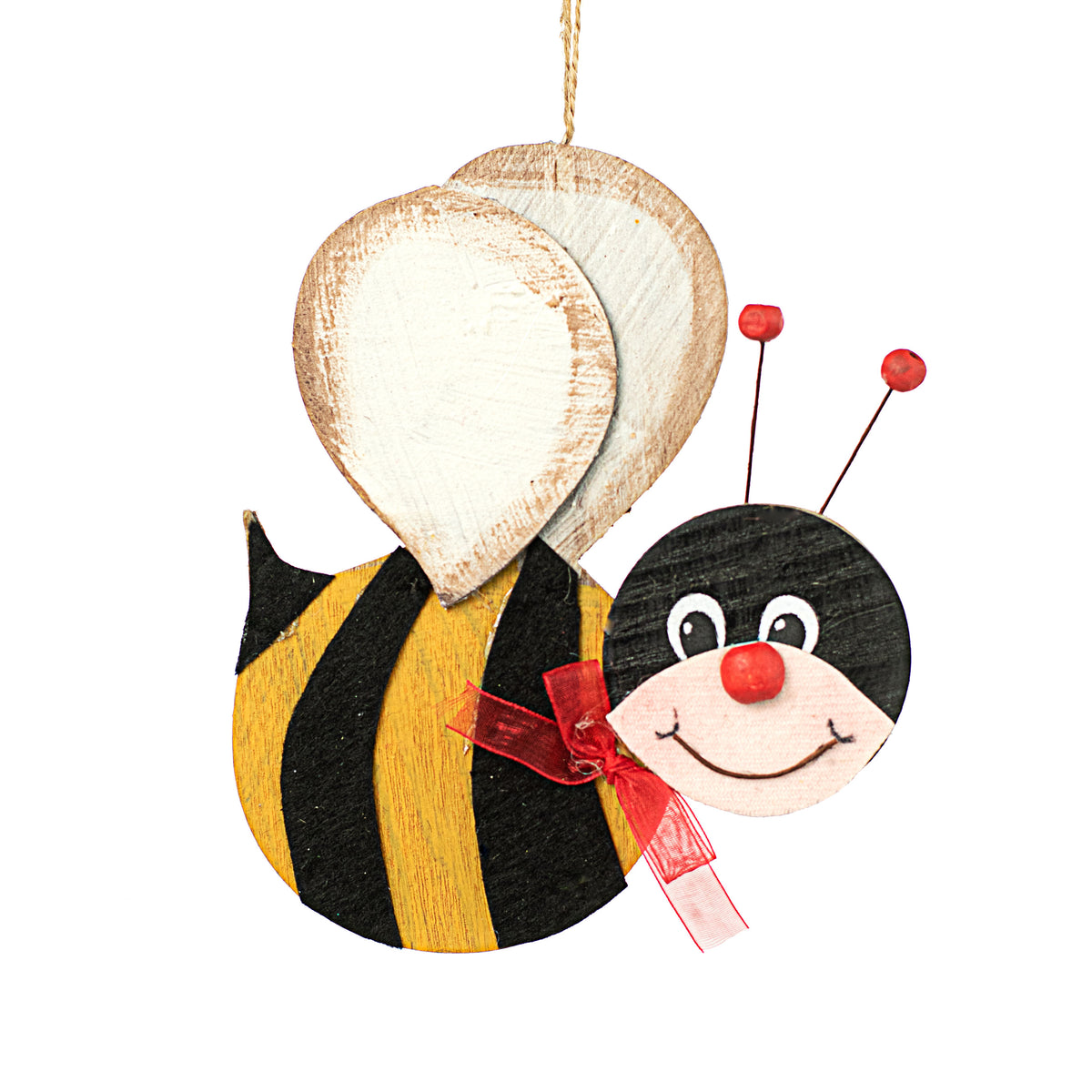 6" Wooden Bee Ornament Item Number: 62787YW