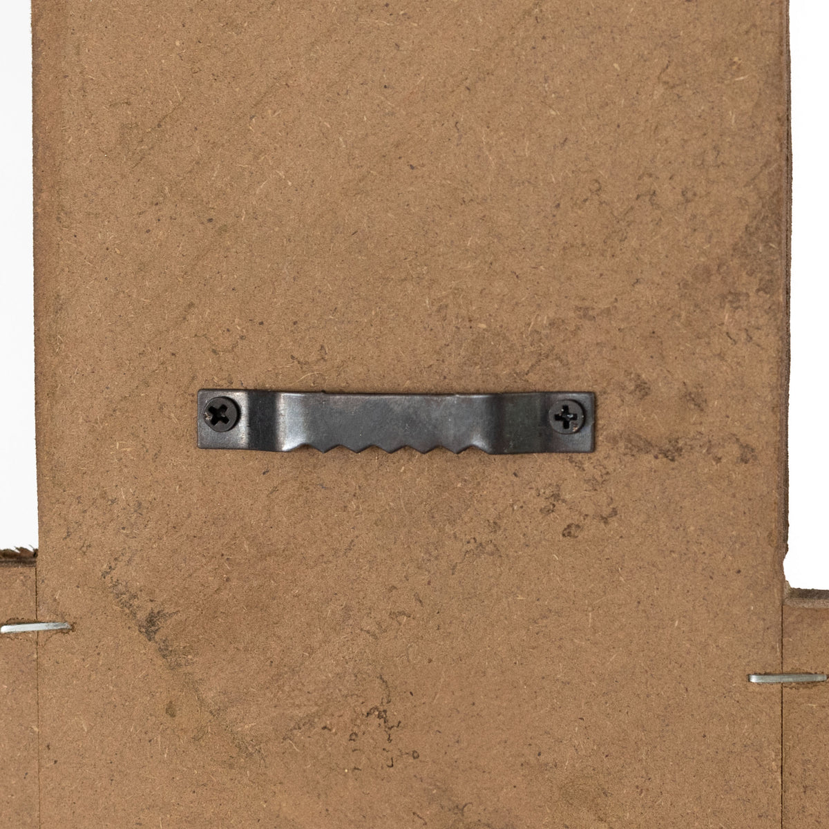 16" Wooden Cross Hanger: Dark Natural detail photo 4