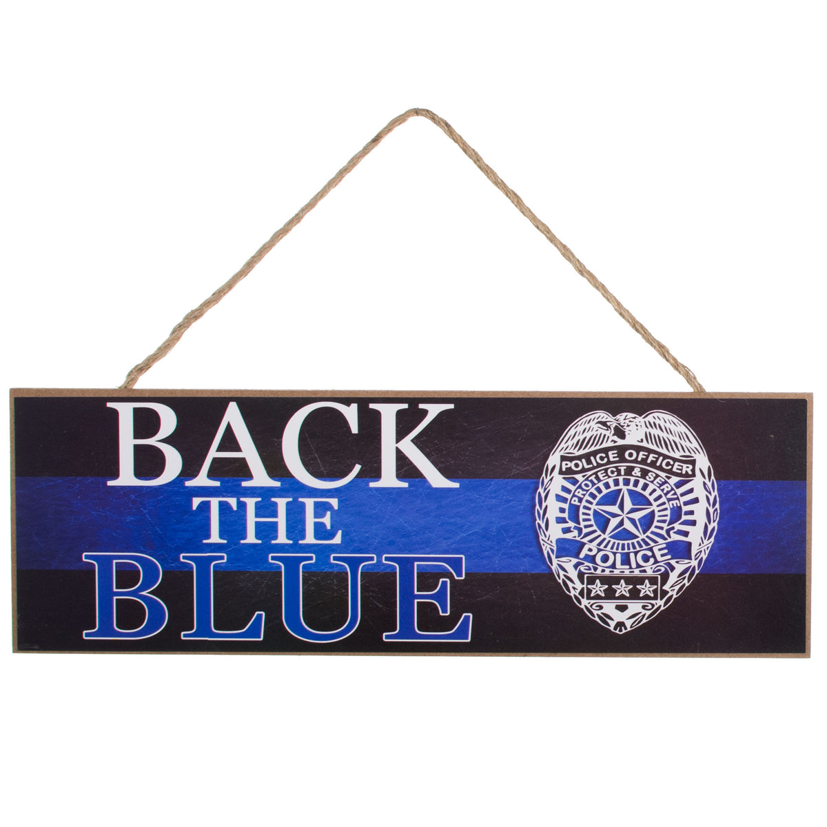 15" Wooden Sign: Back The Blue Item Number: AP806903