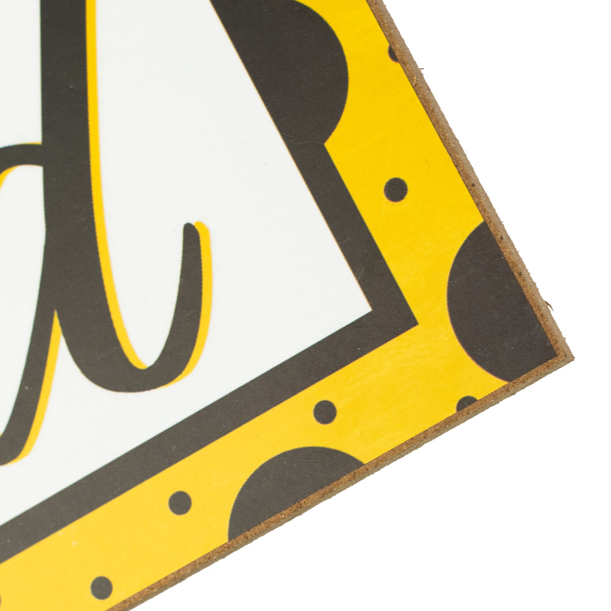 12" Wooden Sign: Bee Blessed Sign detail photo 3