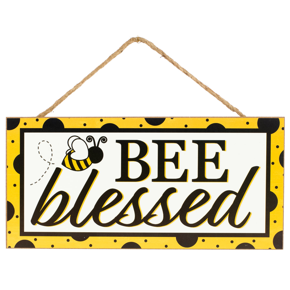 12" Wooden Sign: Bee Blessed Sign Item Number: AP8482