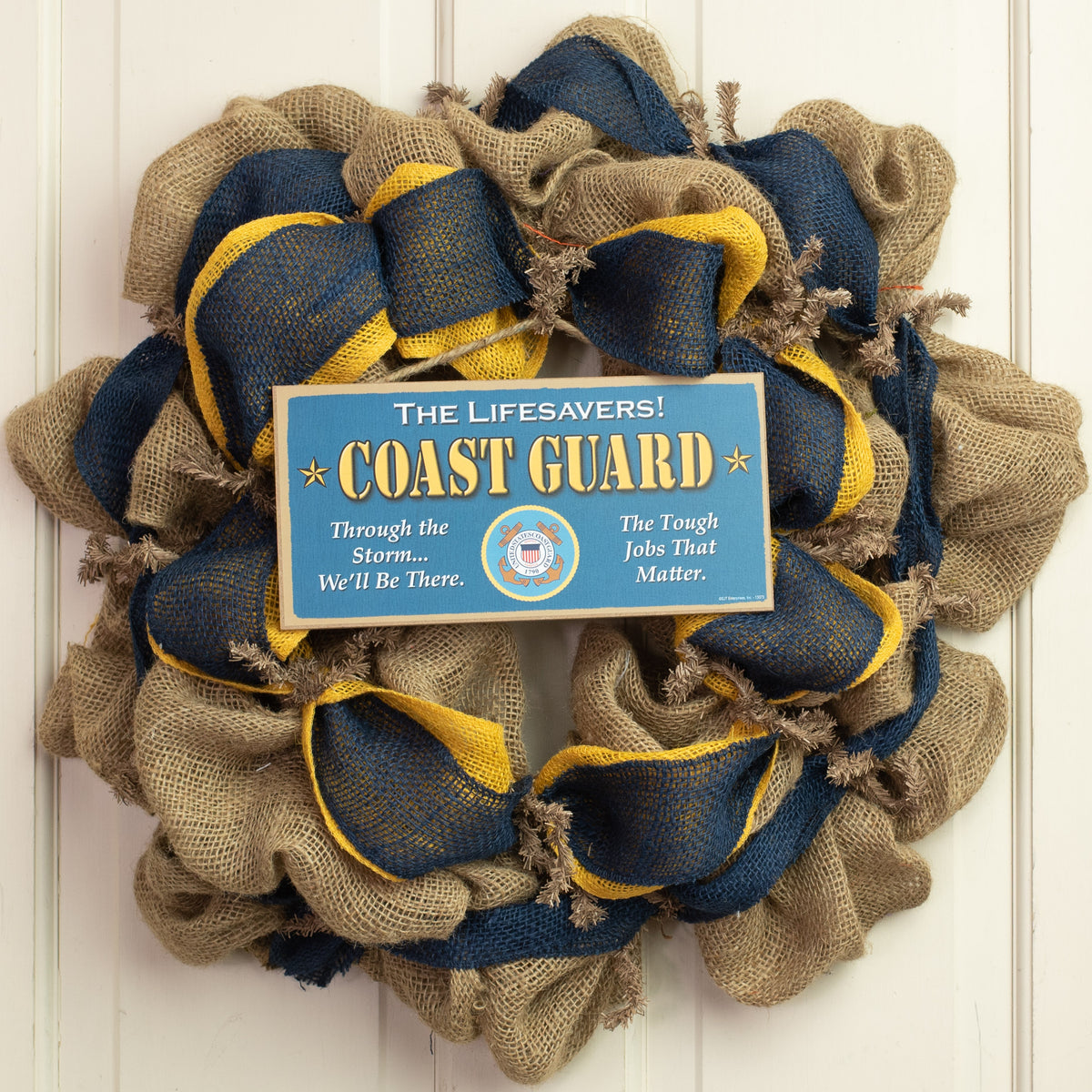10" Wooden Sign: Coast Guard Lifestyle Photo