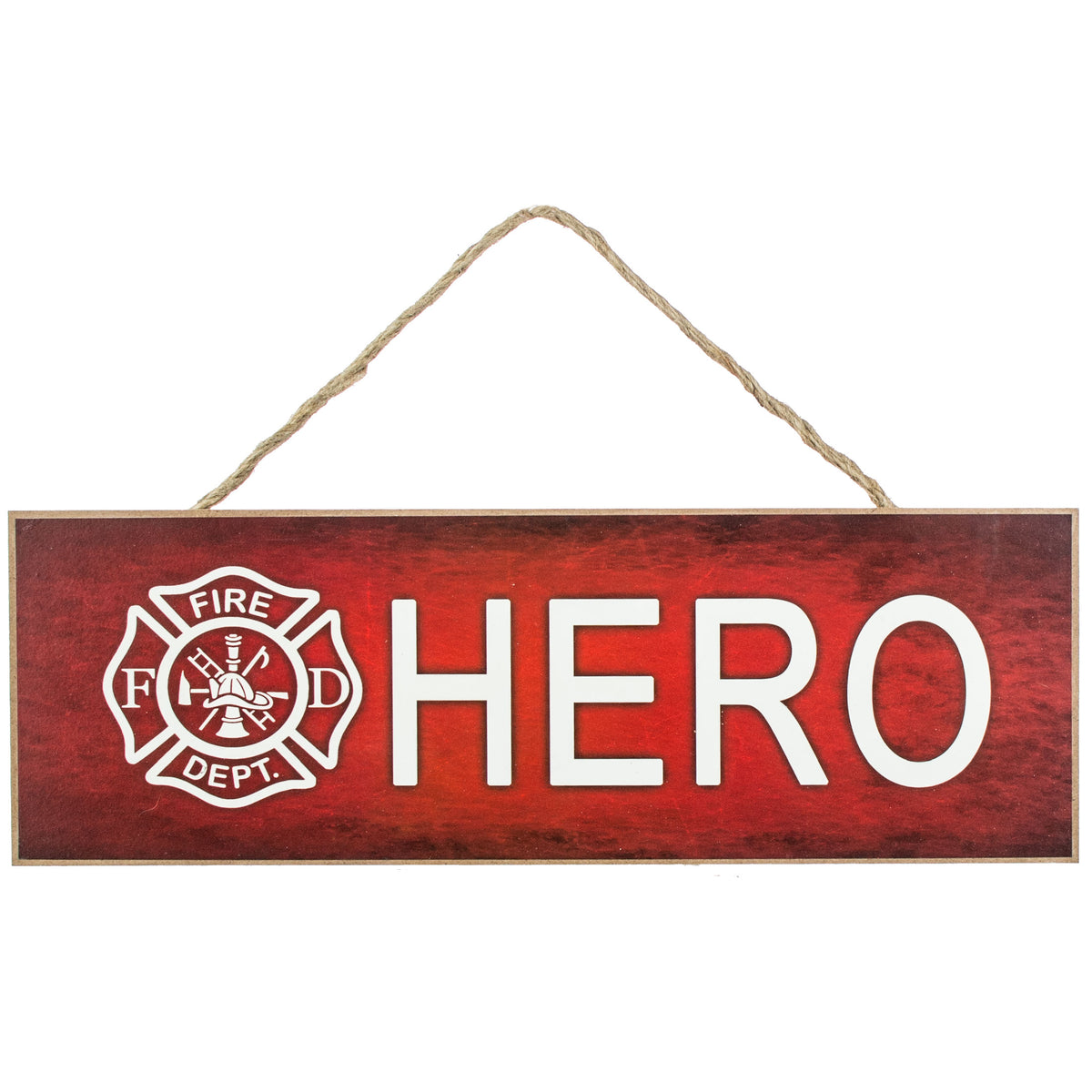 15" Wooden Sign: Firefighter Hero Item Number: AP806624