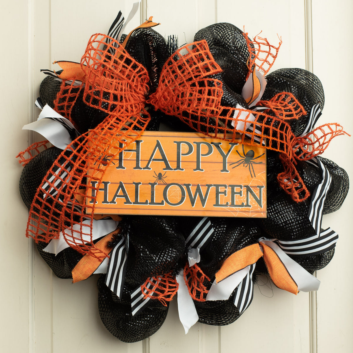 12" Wooden Sign: Happy Halloween Lifestyle Photo