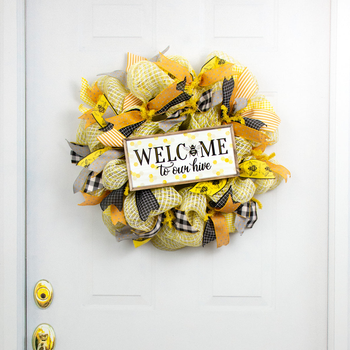 12" Wooden Sign: Welcome to Our Hive Lifestyle Photo