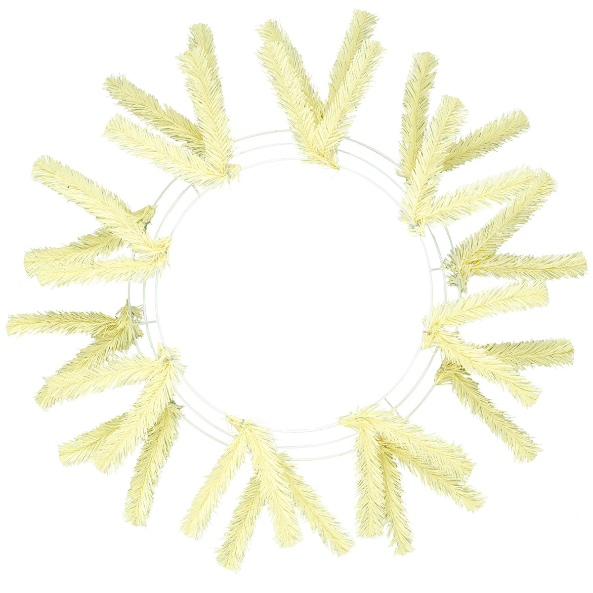 15-24" Work Wreath Form: Cream Item Number: XX748839