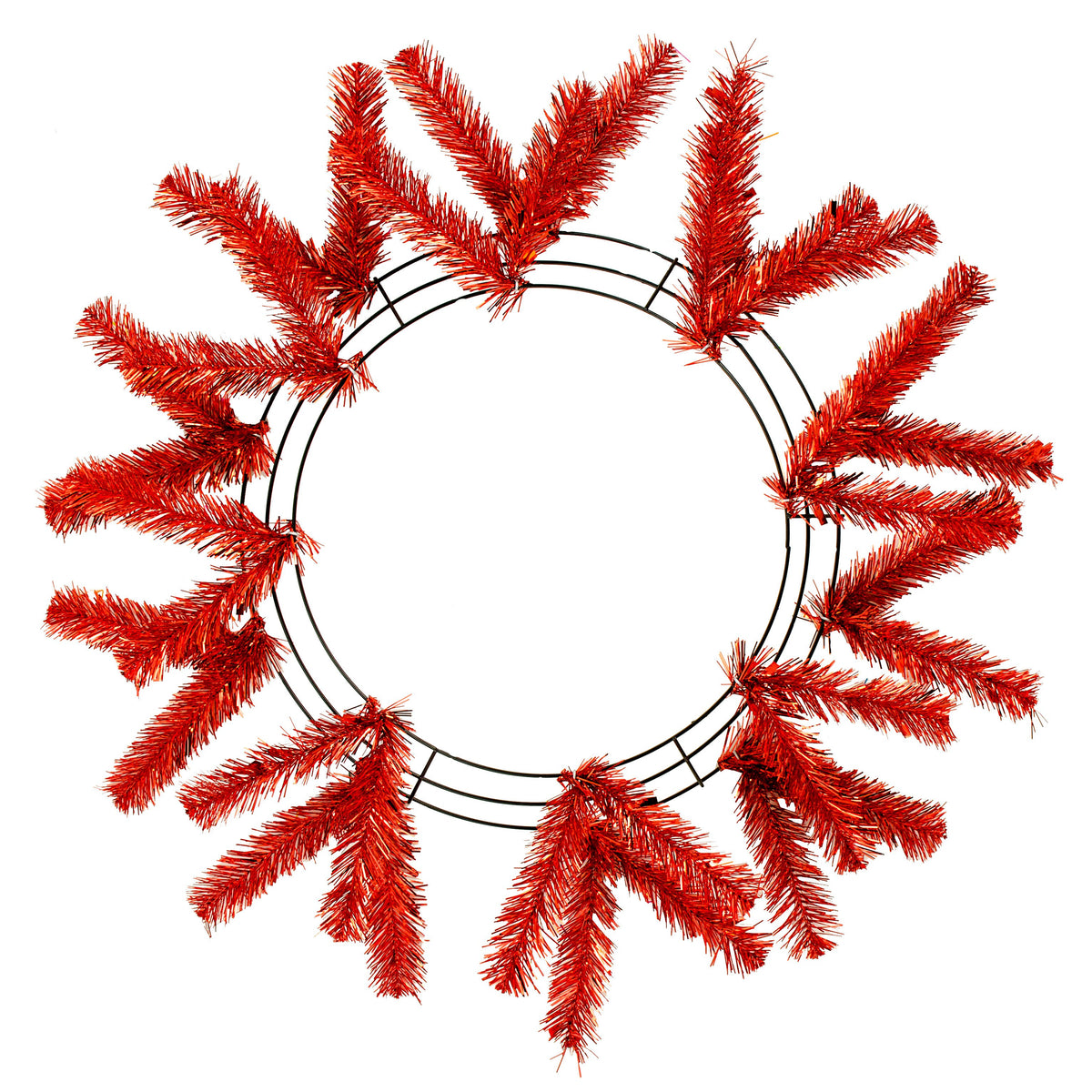 15-24" Work Wreath Form: Metallic Dark Red Item Number: XX749524