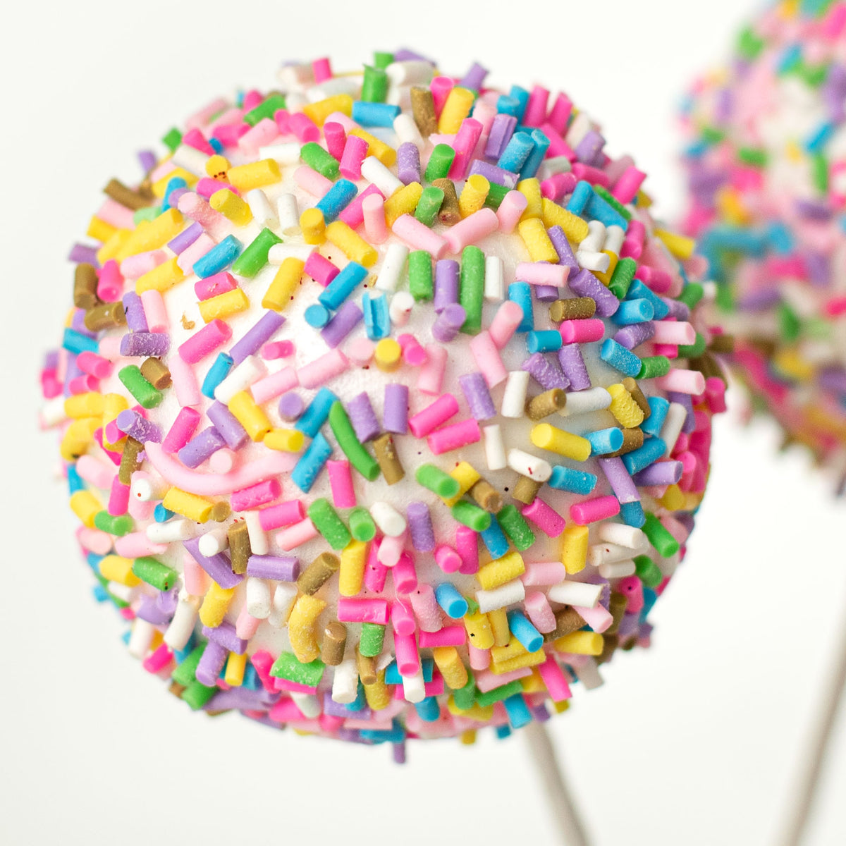 10" Wrapped Sprinkle Cake Pop Pick (3) Lifestyle Photo