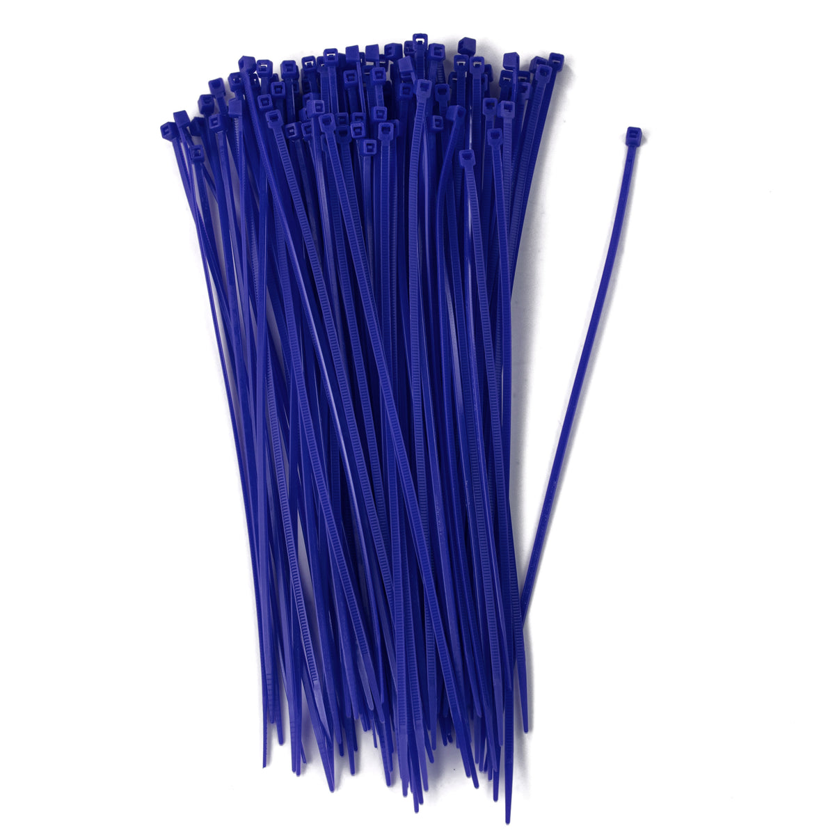 8" Zip Tie: Blue (100)