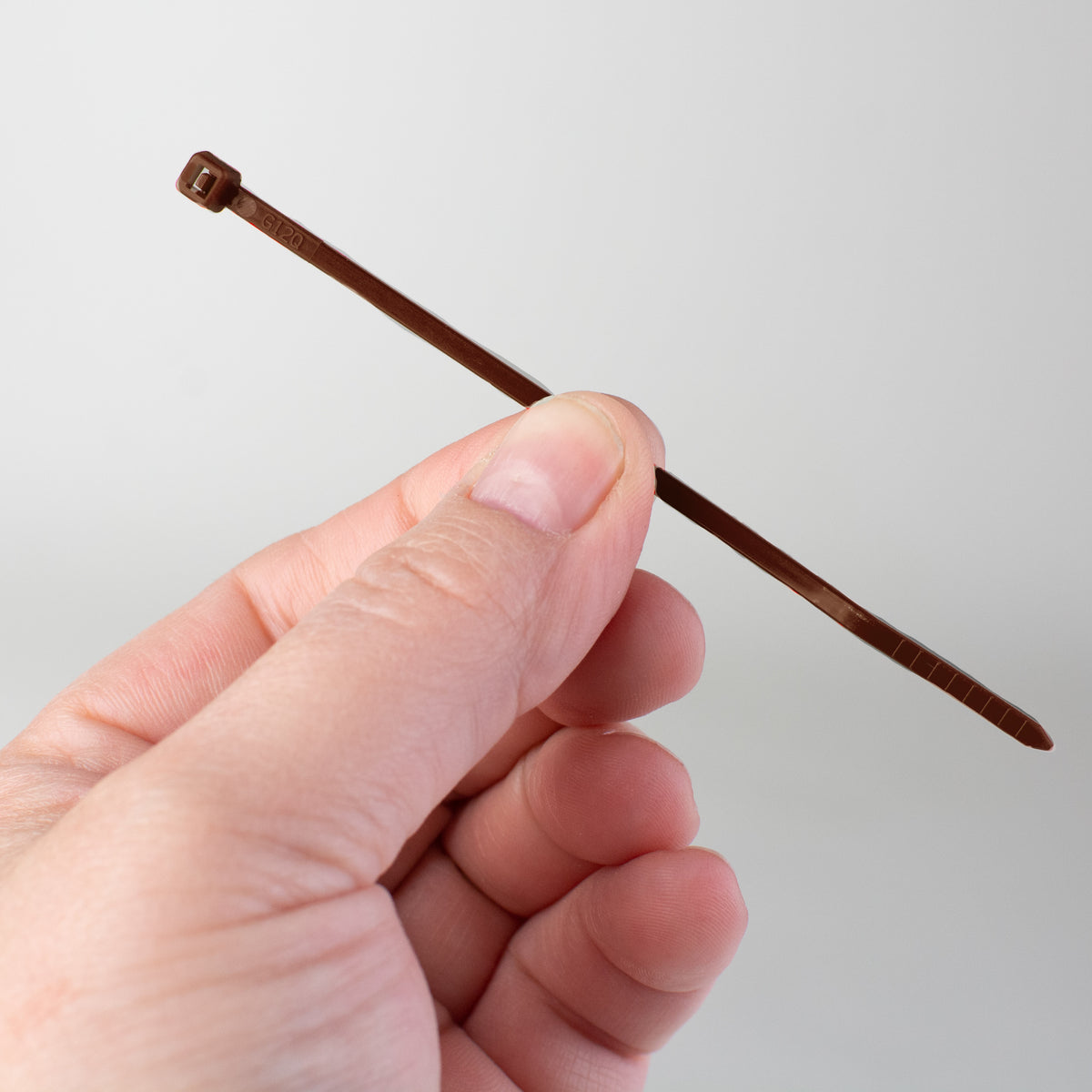 4" Zip Tie: Brown (100) Lifestyle Photo