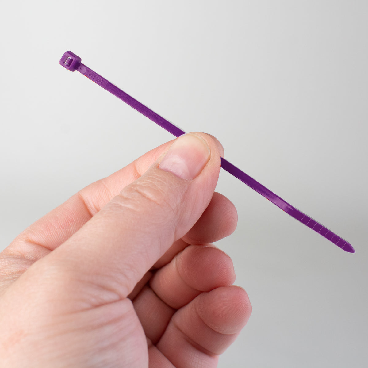 4" Zip Tie: Purple (100) Lifestyle Photo