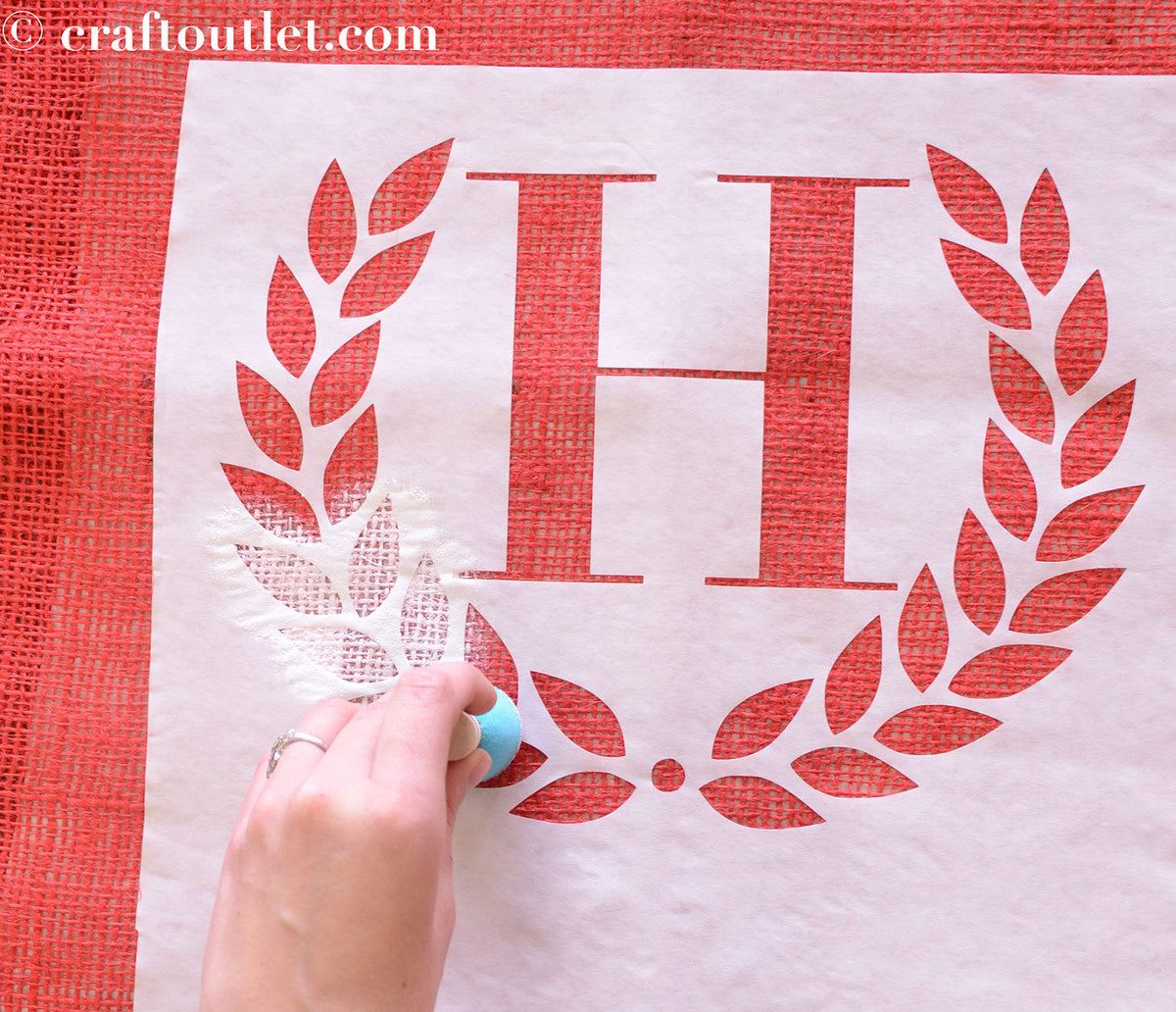 Quick and Custom Stenciled Santa Bag