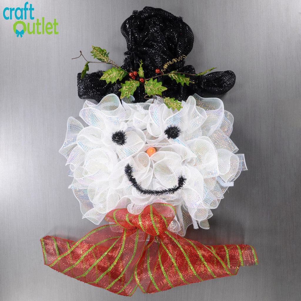 Deco Mesh Snowman Tutorial