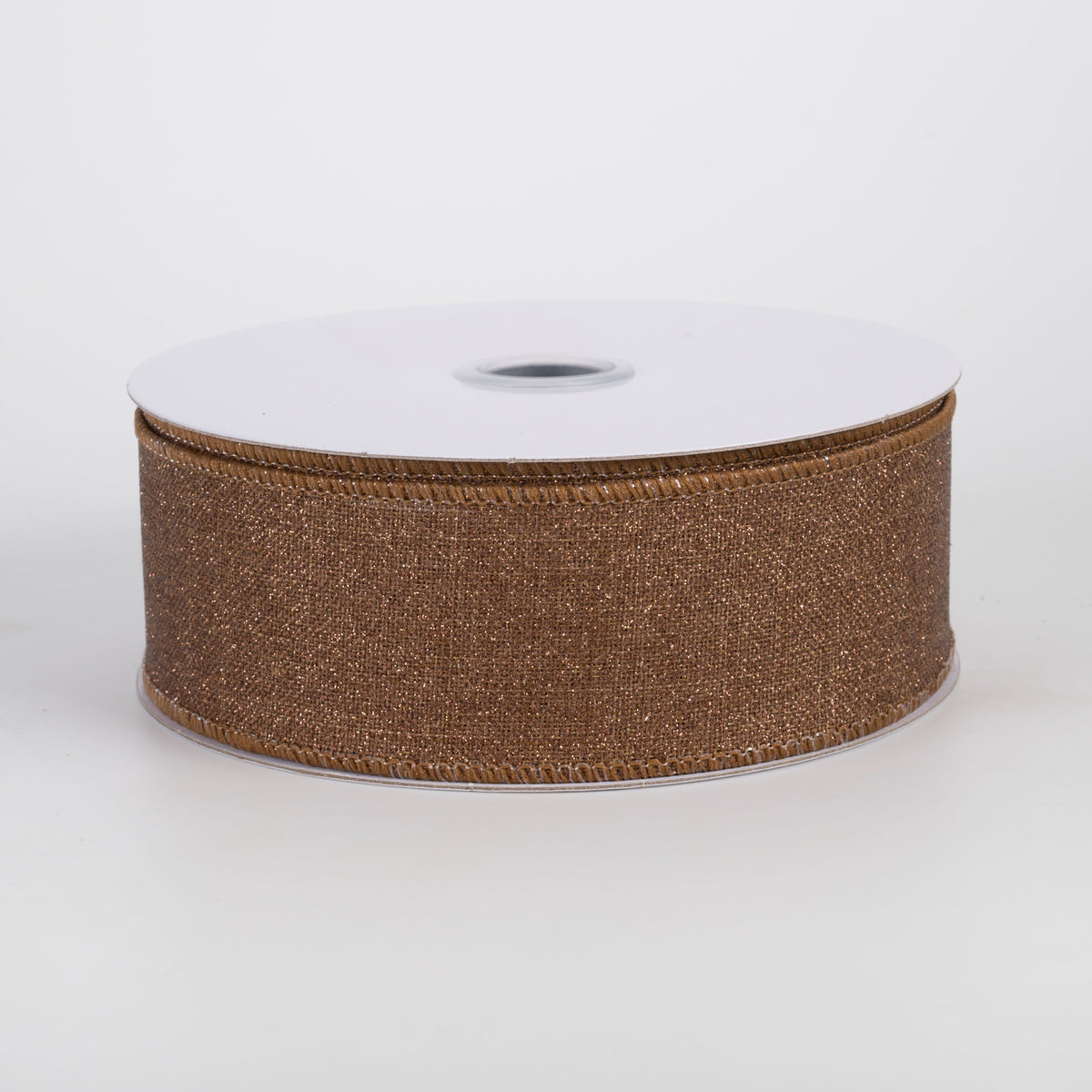 1.5" Fine Glitter on Royal Ribbon: Brown (10 Yards) Item Number: RGE138004