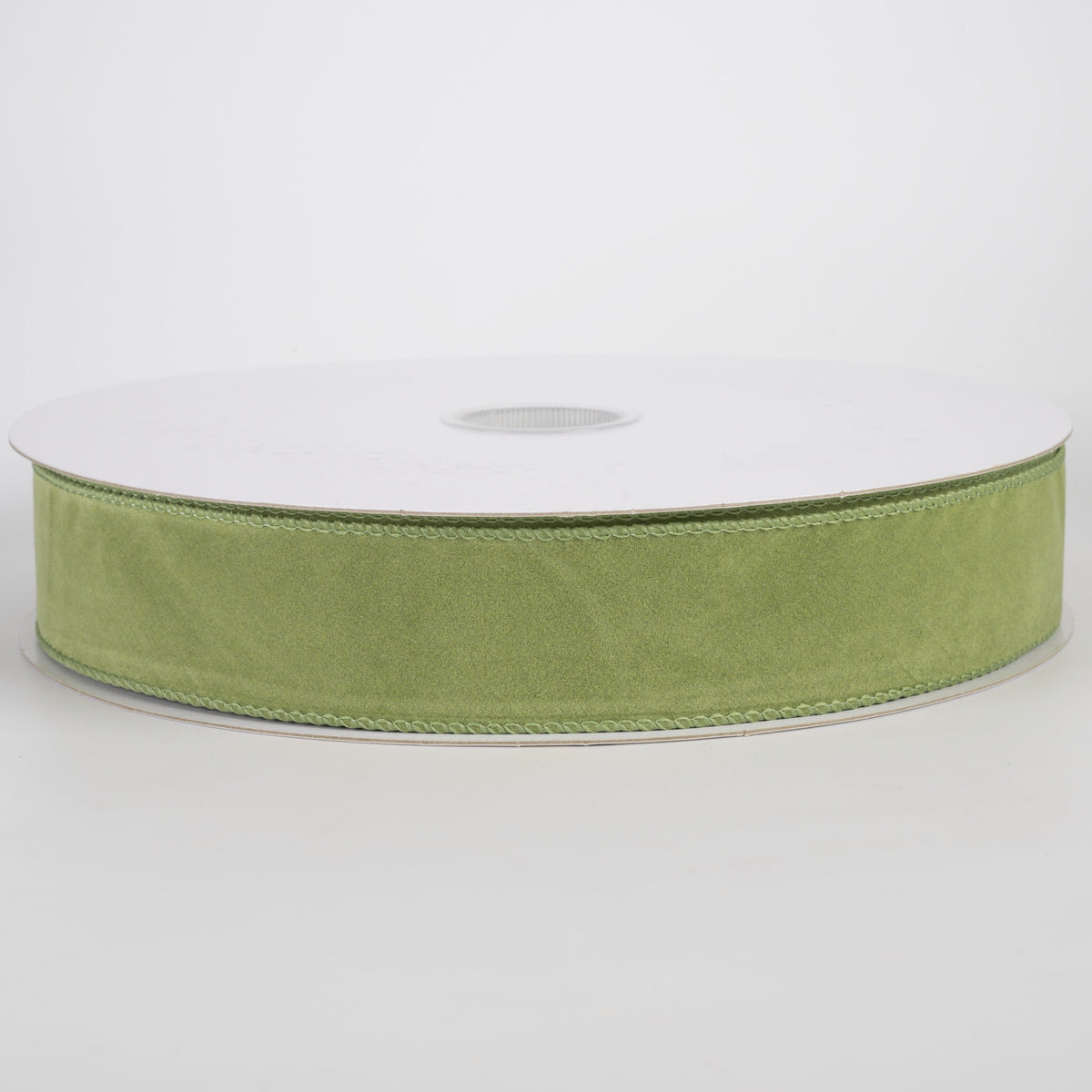 1.5" Flat Velvet Ribbon: Sage Green (50 Yards) Item Number: 861-09-617