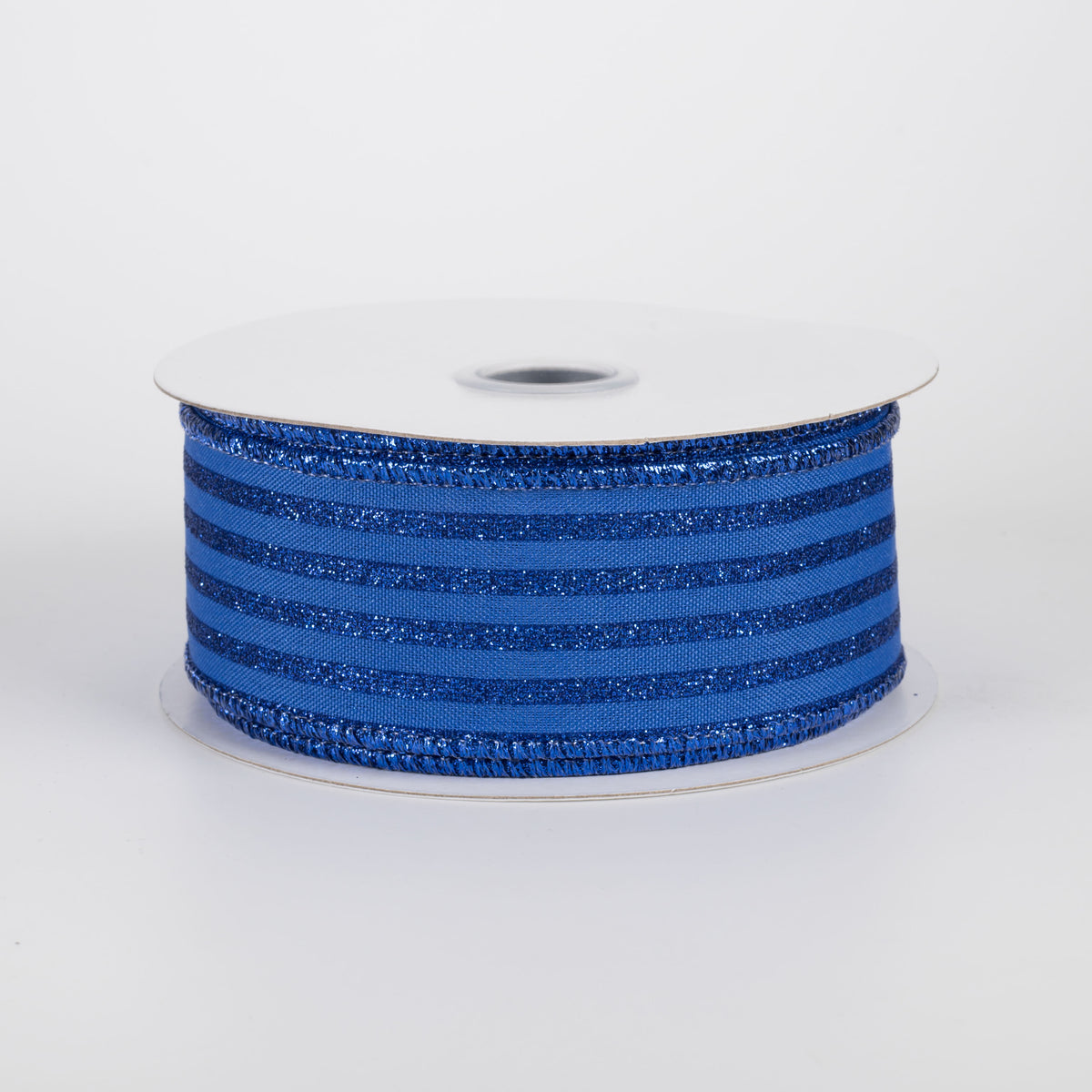 1.5" Glitter Vertical Stripe Ribbon: Royal Blue (10 Yards) Item Number: RGF197225