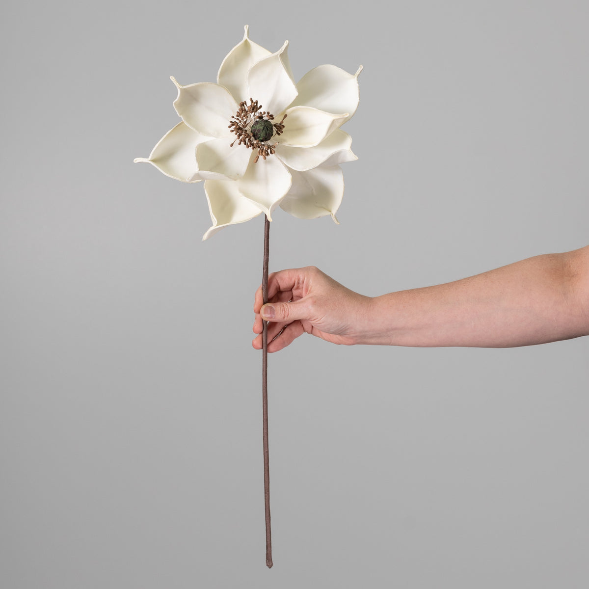 10" x 24" Soft Touch Magnolia Stem: Cream detail photo 3
