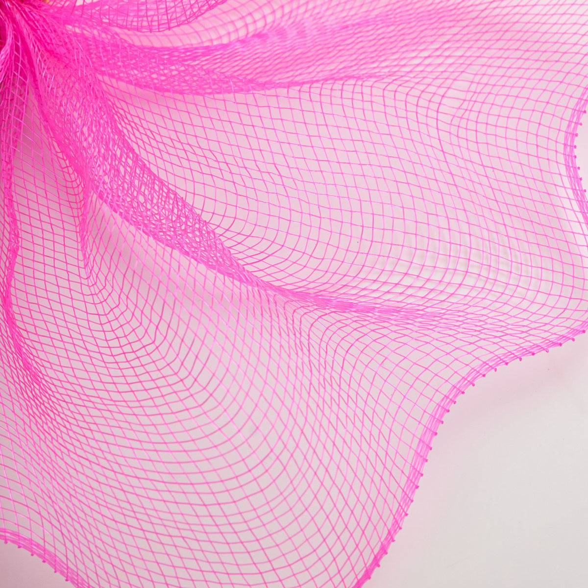 10" Poly Deco Mesh: Neon Hot Pink Lifestyle Photo