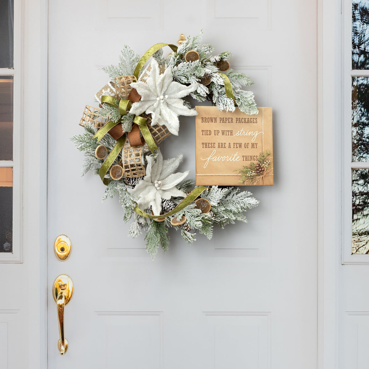10" Square Wooden Sign: A Few of My Favorite Things detail photo 4