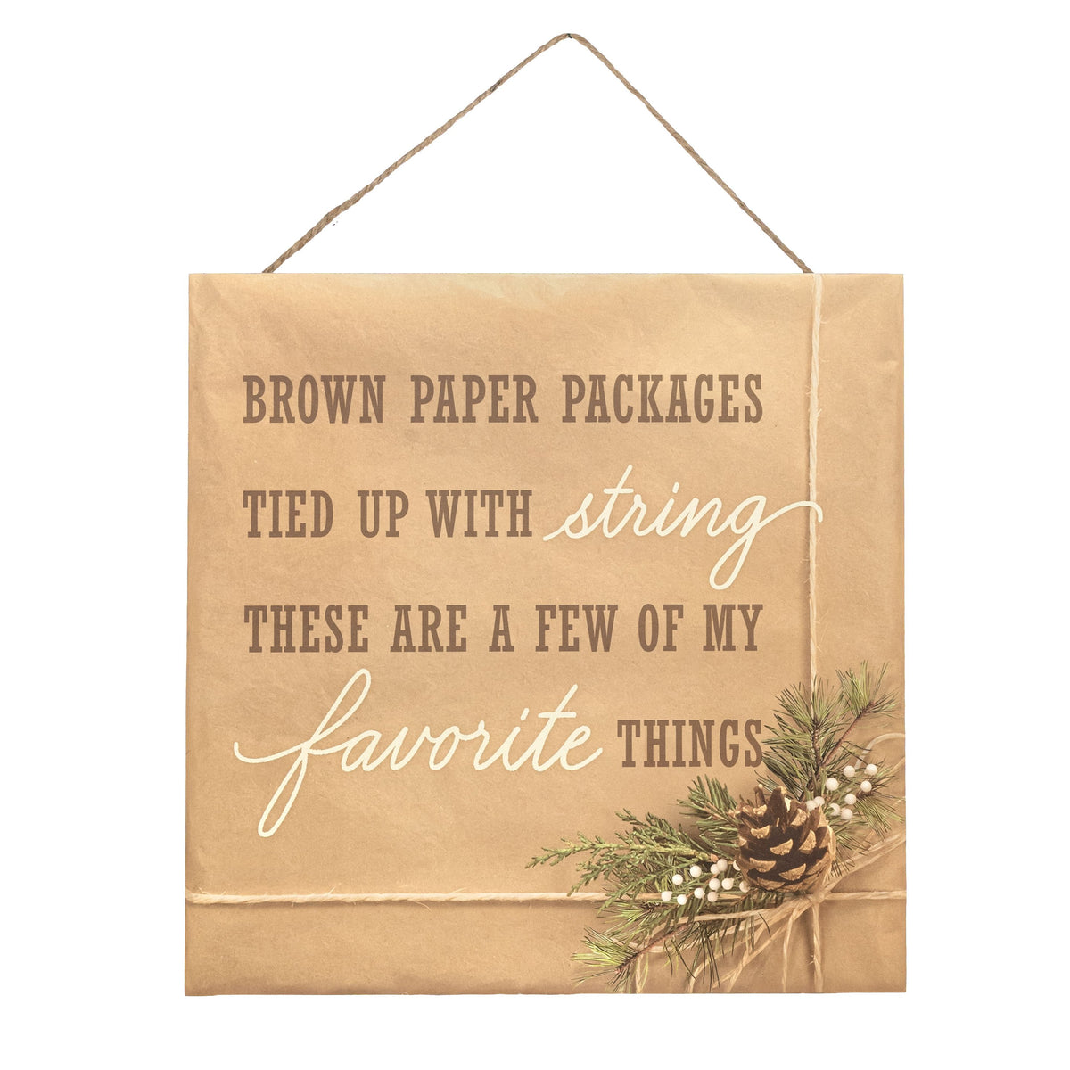 10" Square Wooden Sign: A Few of My Favorite Things Item Number: AP7462