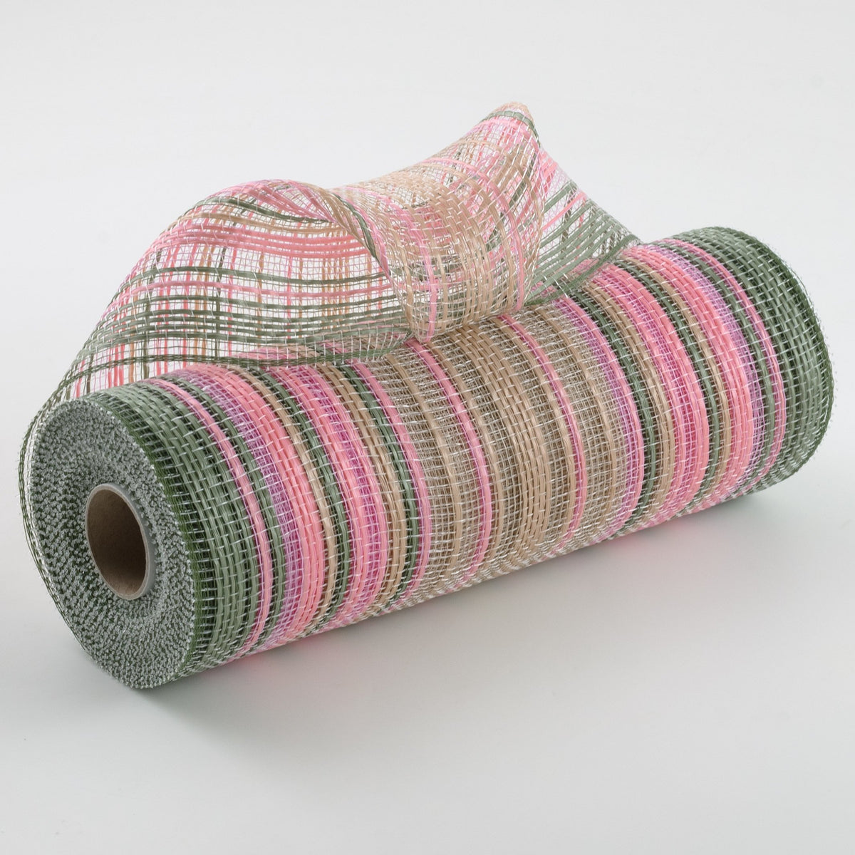 10" Vertical Wide Strip OmbrÃ© Mesh: Sage, Natural & Blush Item Number: RE13862C