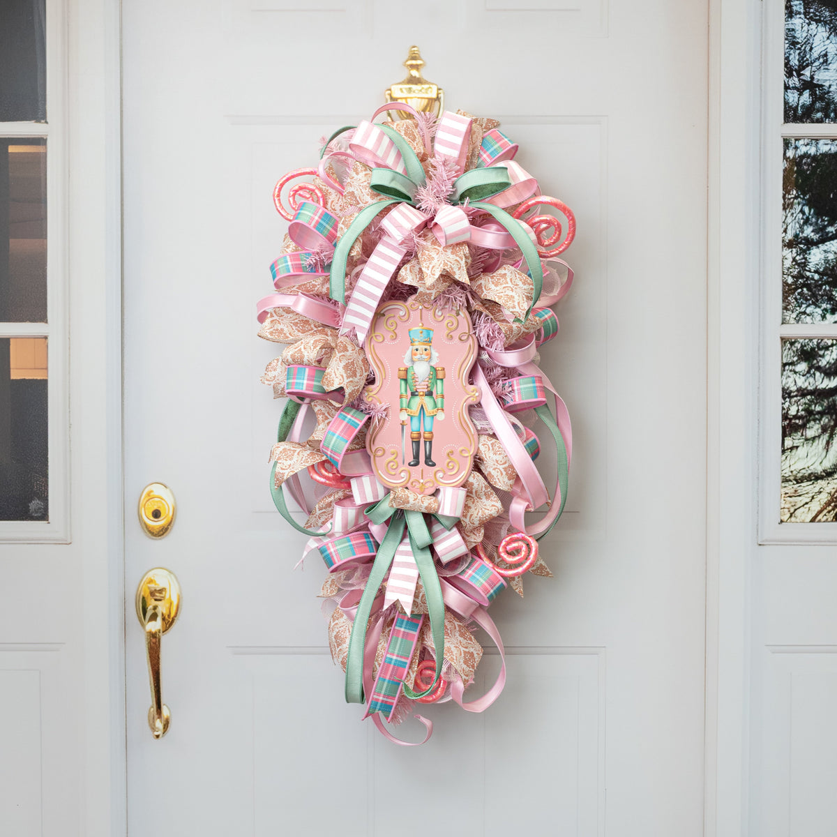 11.5" Metal Embossed Hanger: Pastel Nutcracker Lifestyle Photo