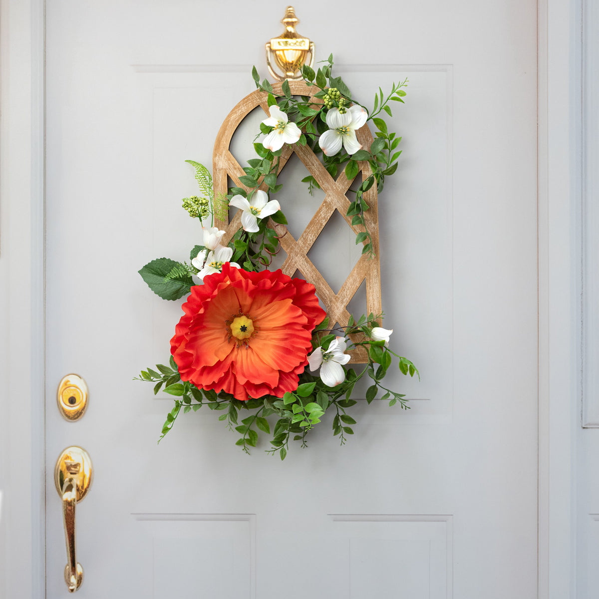 11" Oversized Poppy Head: Orange Lifestyle Photo