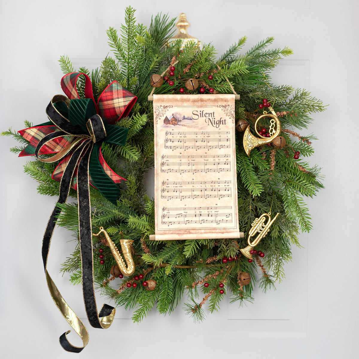 13" x 7" Music Sheet Banner: Silent Night Lifestyle Photo