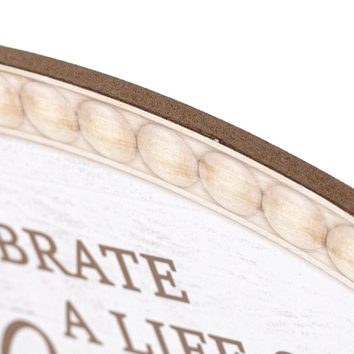 13" Oval Wooden Sign: Celebrate a Life Cardinal detail photo 3