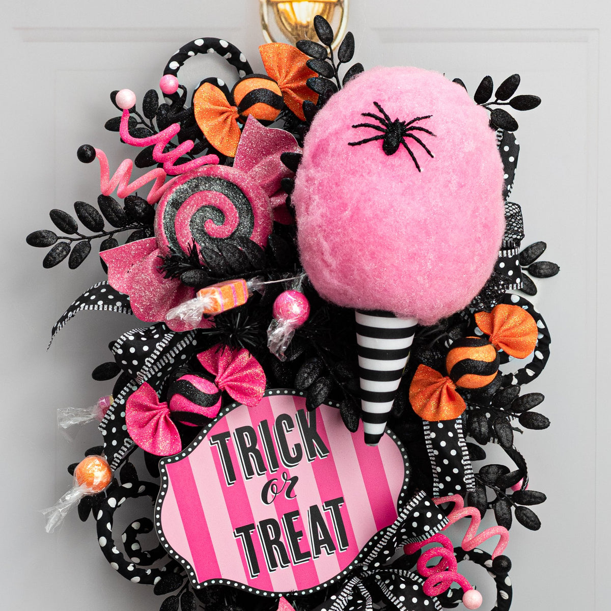 7" x 14" Cotton Candy Ornament: Black & White Lifestyle Photo