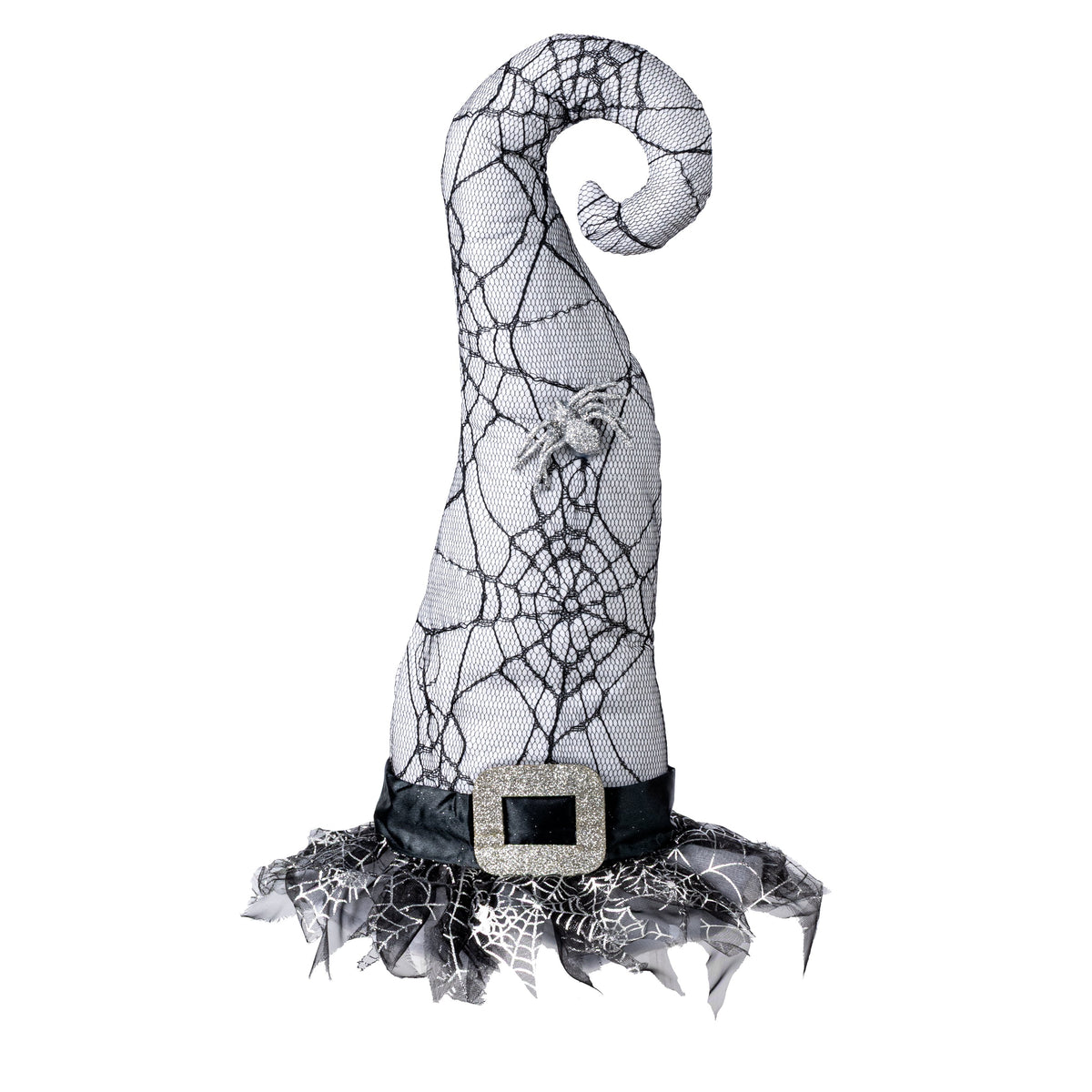 14" Spider Web Witch Hat Decor: White Item Number: HH756727
