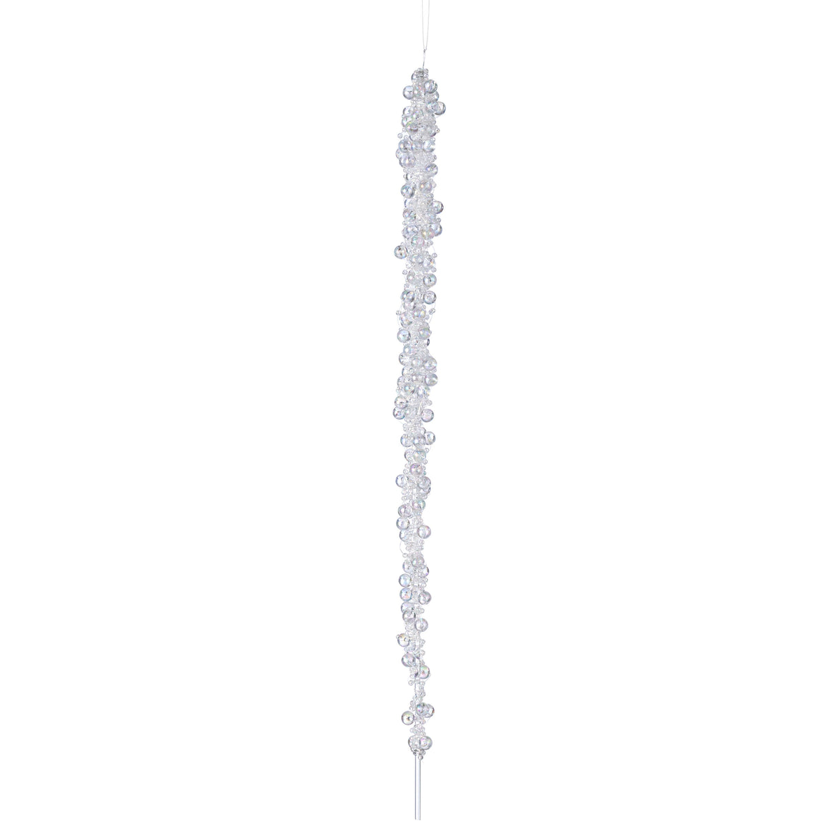 16" Beaded Icicle Ornament: Iridescent Clear Item Number: 2828358IR