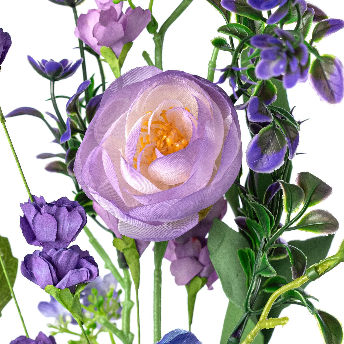 18" Mixed Ranunculus Garden Spray: Purple & Blue Lifestyle Photo