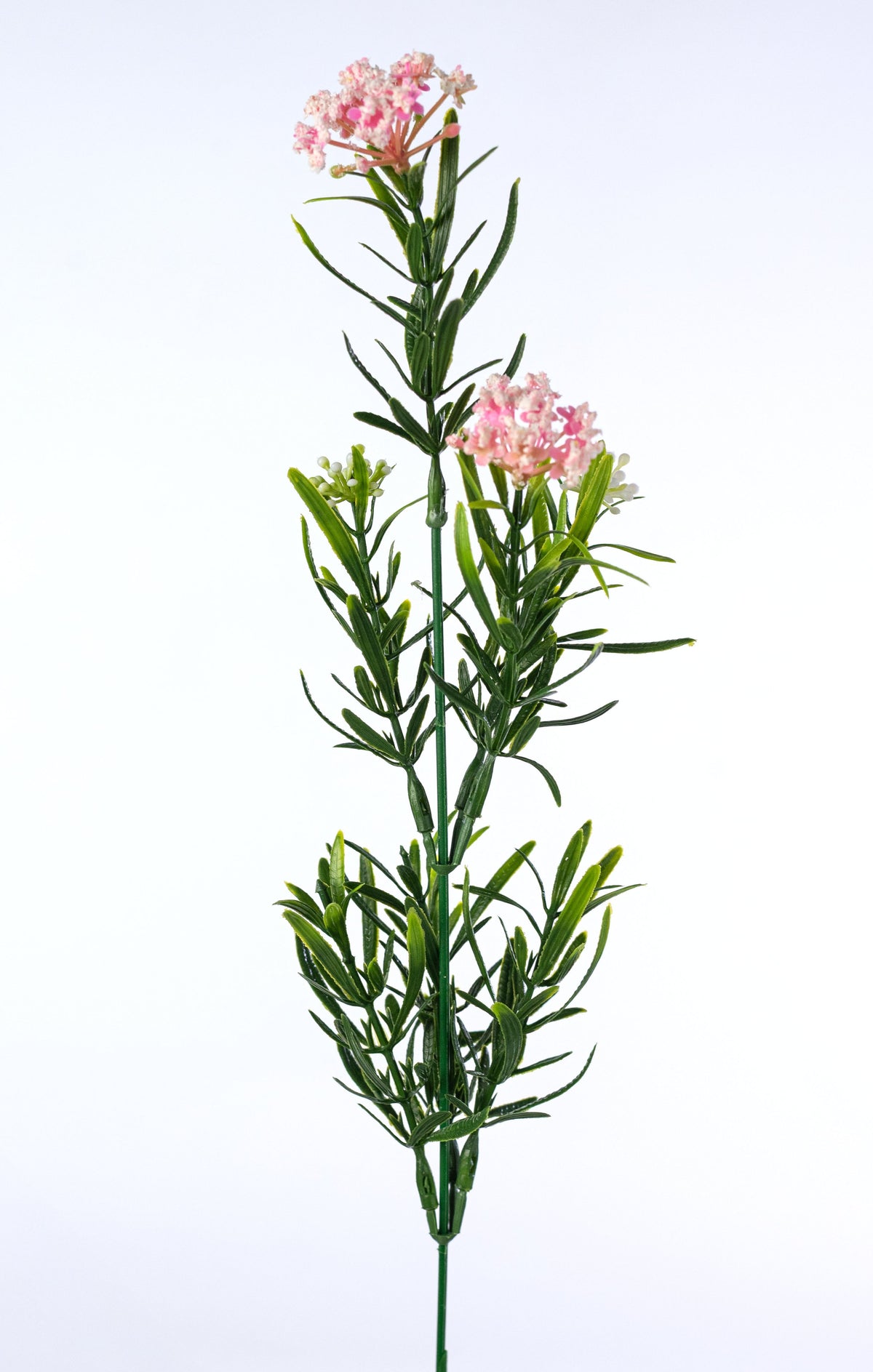 18" Plastic Flowering Sedum Leaves Bush: Pink (7 Stem) detail photo 4