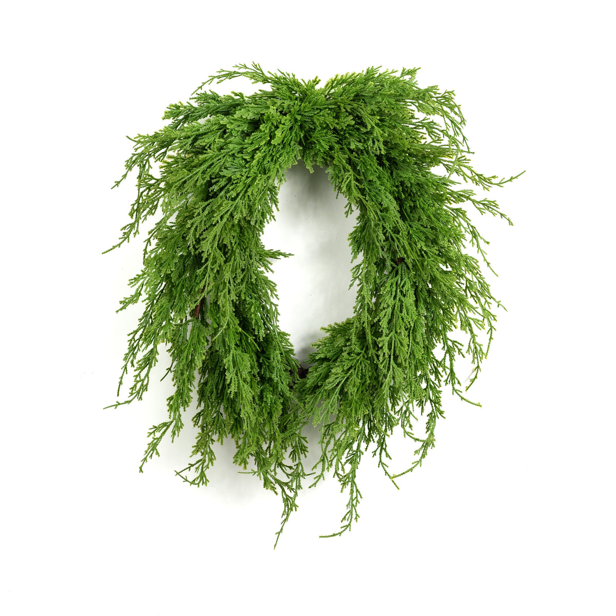 19" Soft Touch Open Teardrop Wreath: Bright Green Item Number: FF0029