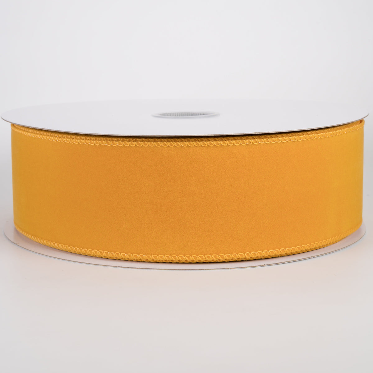 2.5" Flat Velvet Ribbon: Sunflower Yellow (50 Yards) Item Number: 861-40-615