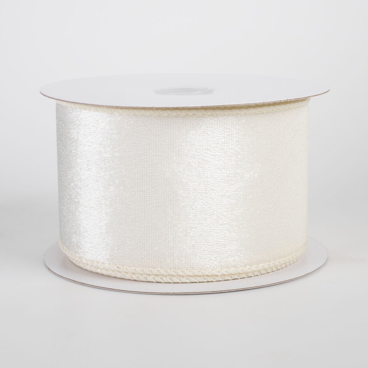 2.5" Lush Velvet Ribbon: Ivory (10 Yards) Item Number: 72430-40-18