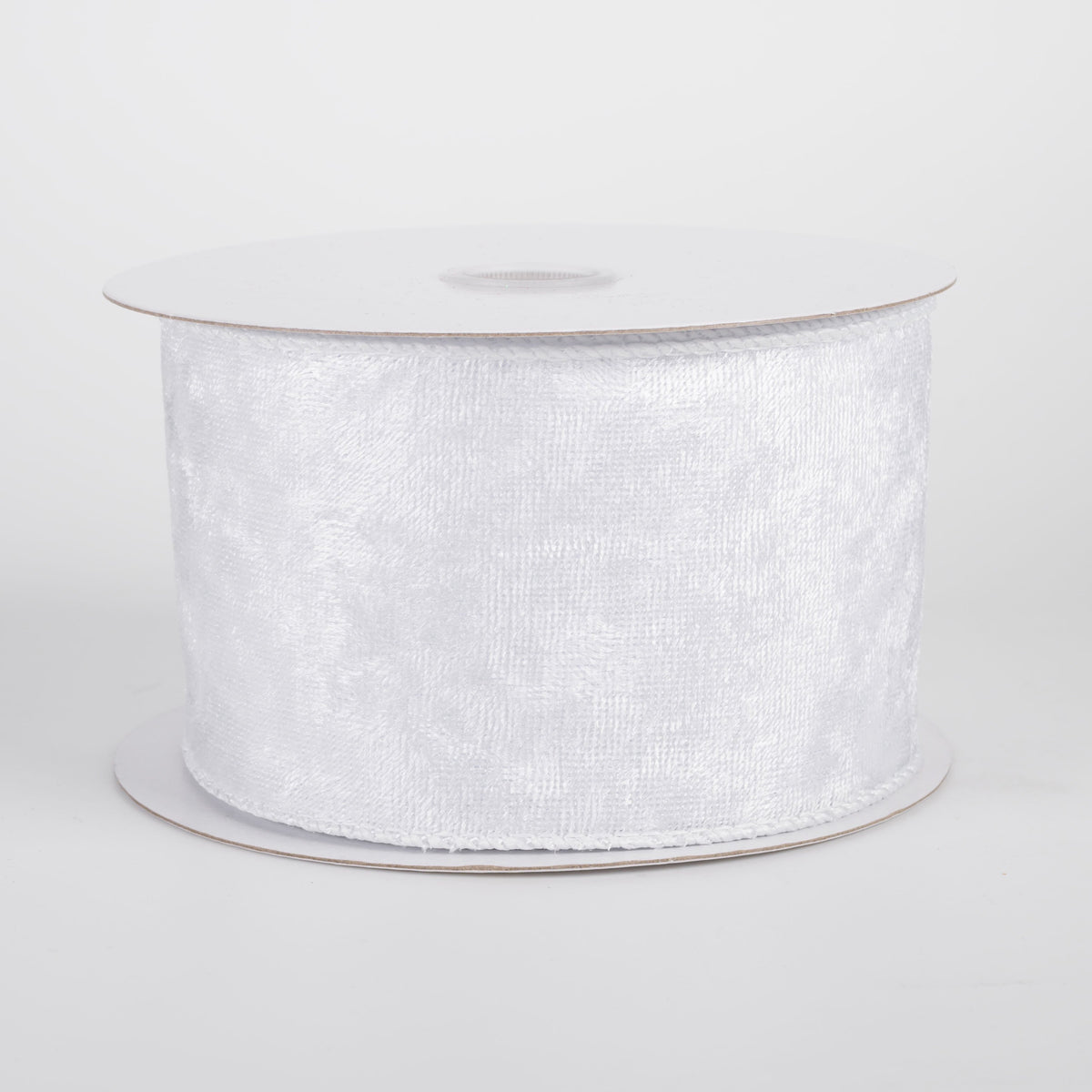 2.5" Lush Velvet Ribbon: White (10 Yards) Item Number: 72430-40-01