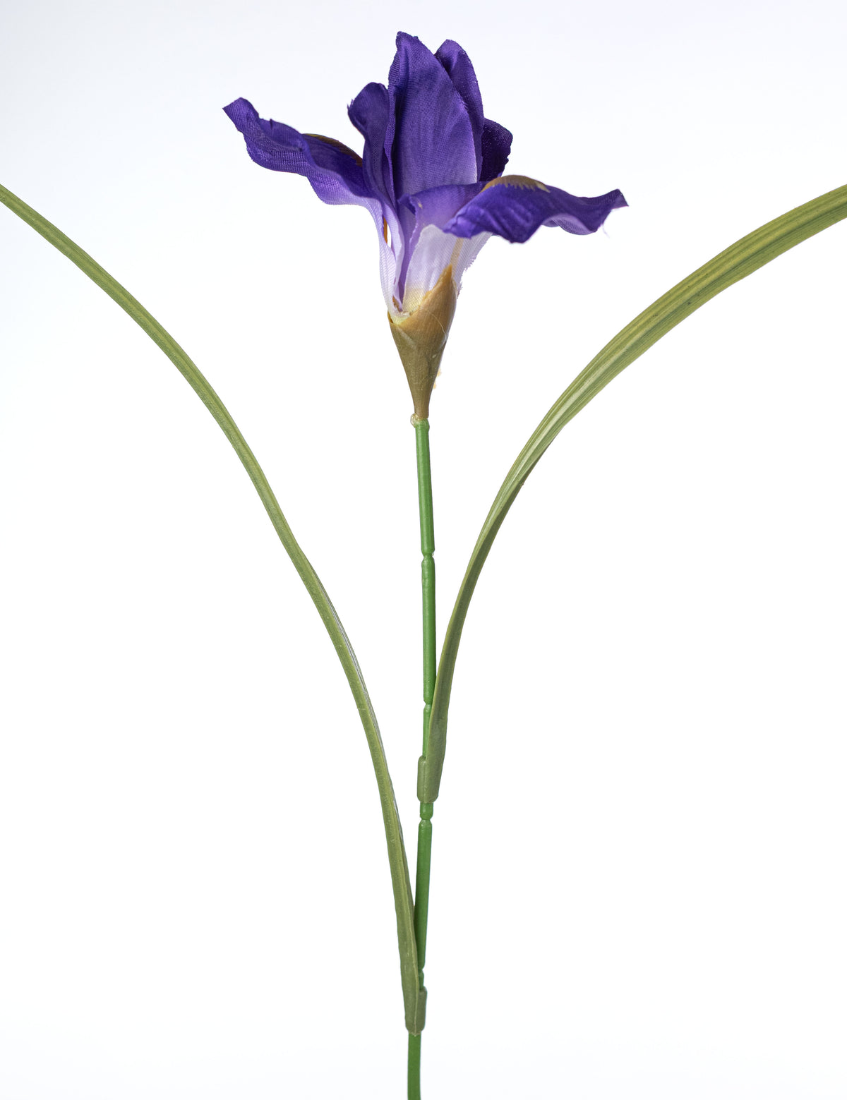 20" Artificial Iris Bush: Purple (12 Stem) detail photo 4