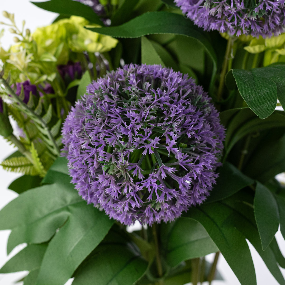 21" Ball Hydrangea & Fern Bush: Purple (12 Stem) Lifestyle Photo