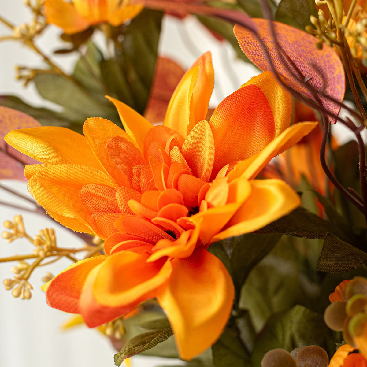 21" Sunflower Dahlia Bush: Orange Yellow (18 Stem) Lifestyle Photo