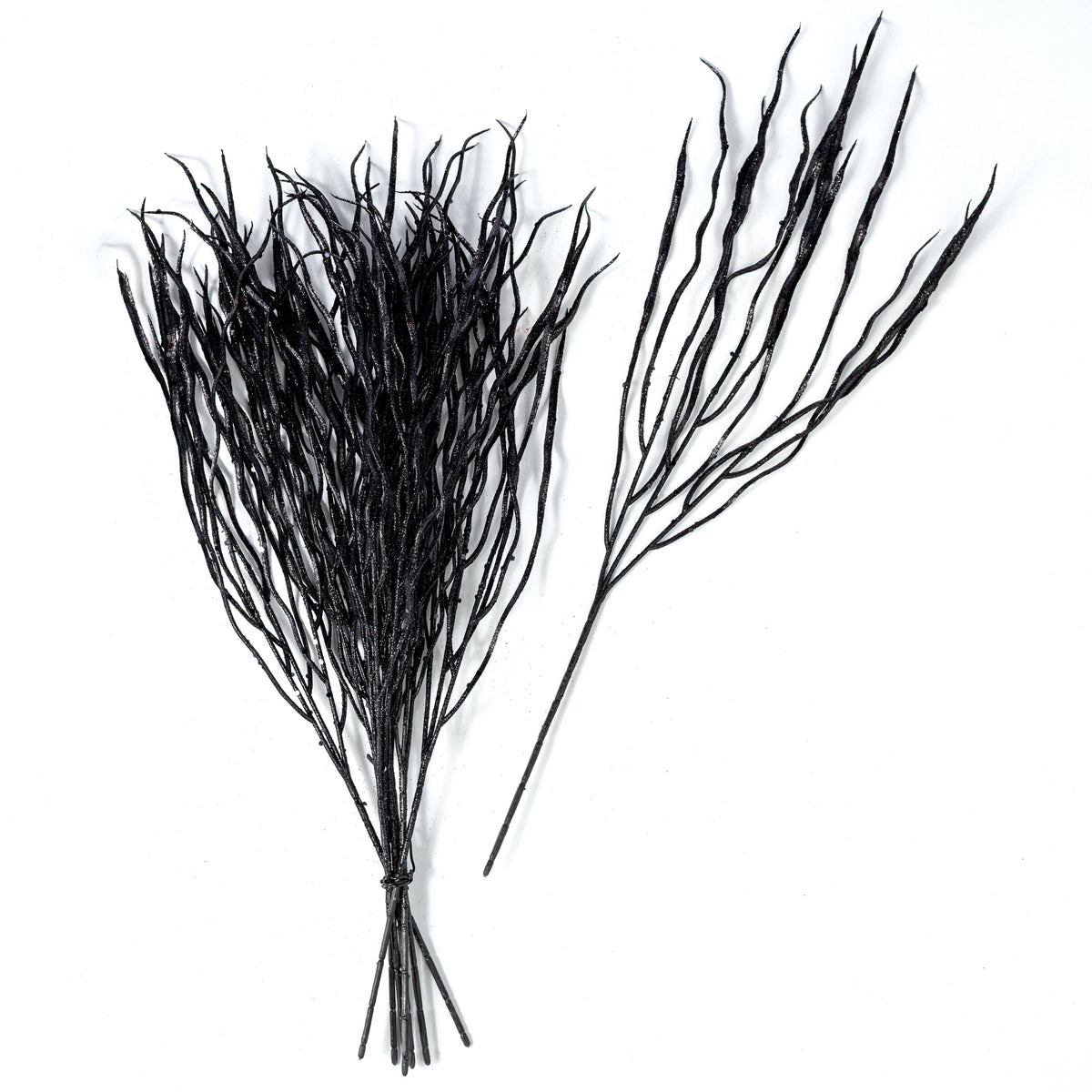 21" Twig Broom Bundle: Black (8 Stem) detail photo 4