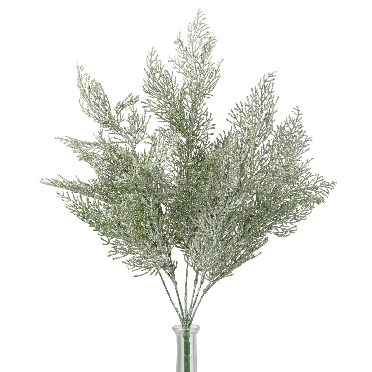 22" Plastic Cedar Bush: Iced Green (7 Stem) Item Number: 86934ICE