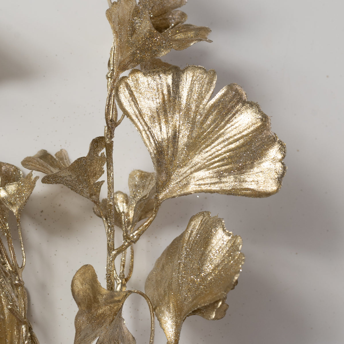 24" Gingko Leaf Spray: Champagne Gold Lifestyle Photo
