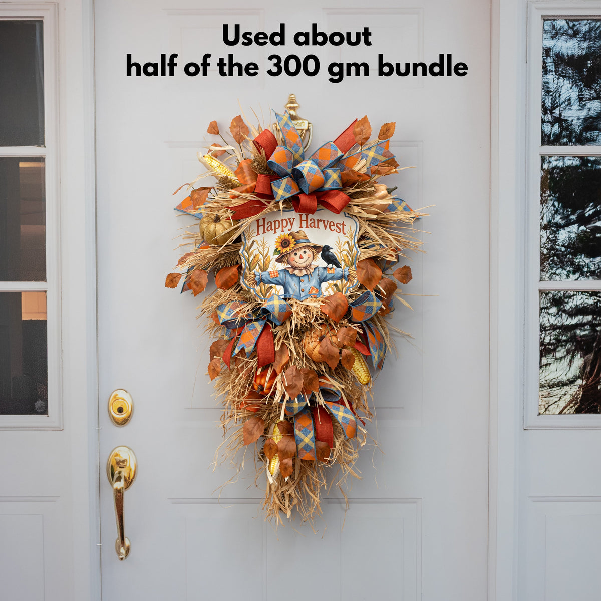 24" Trimmed Raffia Bundle (300 Grams): Natural detail photo 4