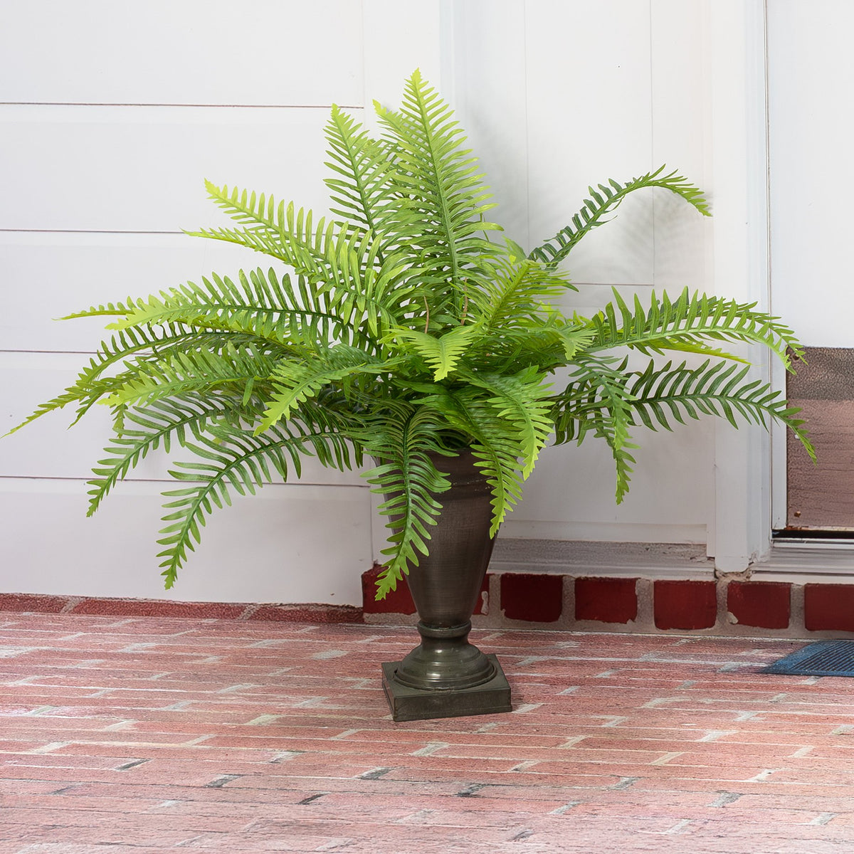 25" Faux Fern Bush: Green (5 Stem) Lifestyle Photo