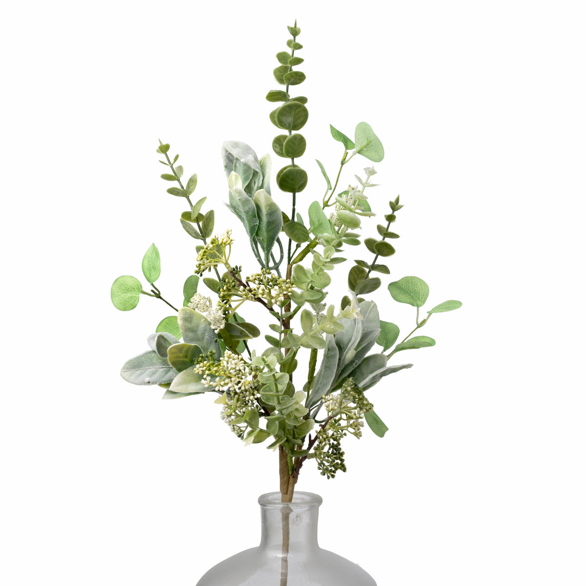 27" Lamb's Ear & Eucalyptus Spray: Sage & Cream Item Number: FG6818E9